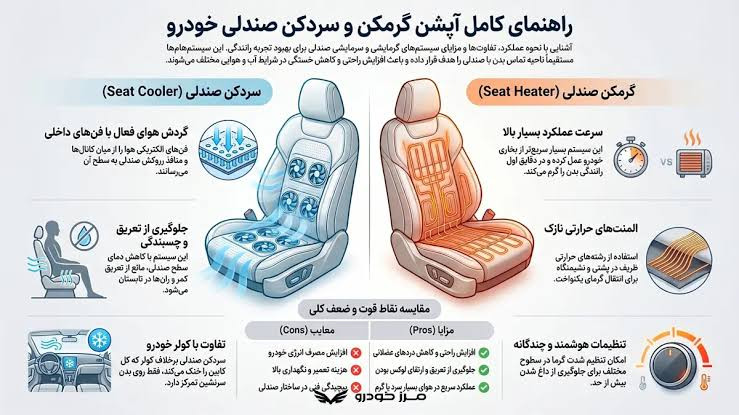 گرم کن سردکن صندلی هیونداالنترا۲۰۲۵
